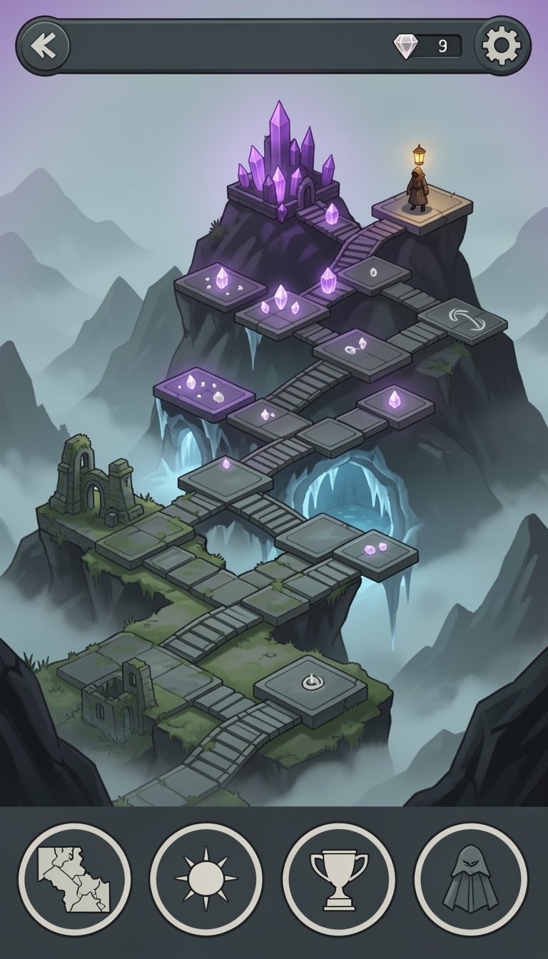 Level map mock-up.
