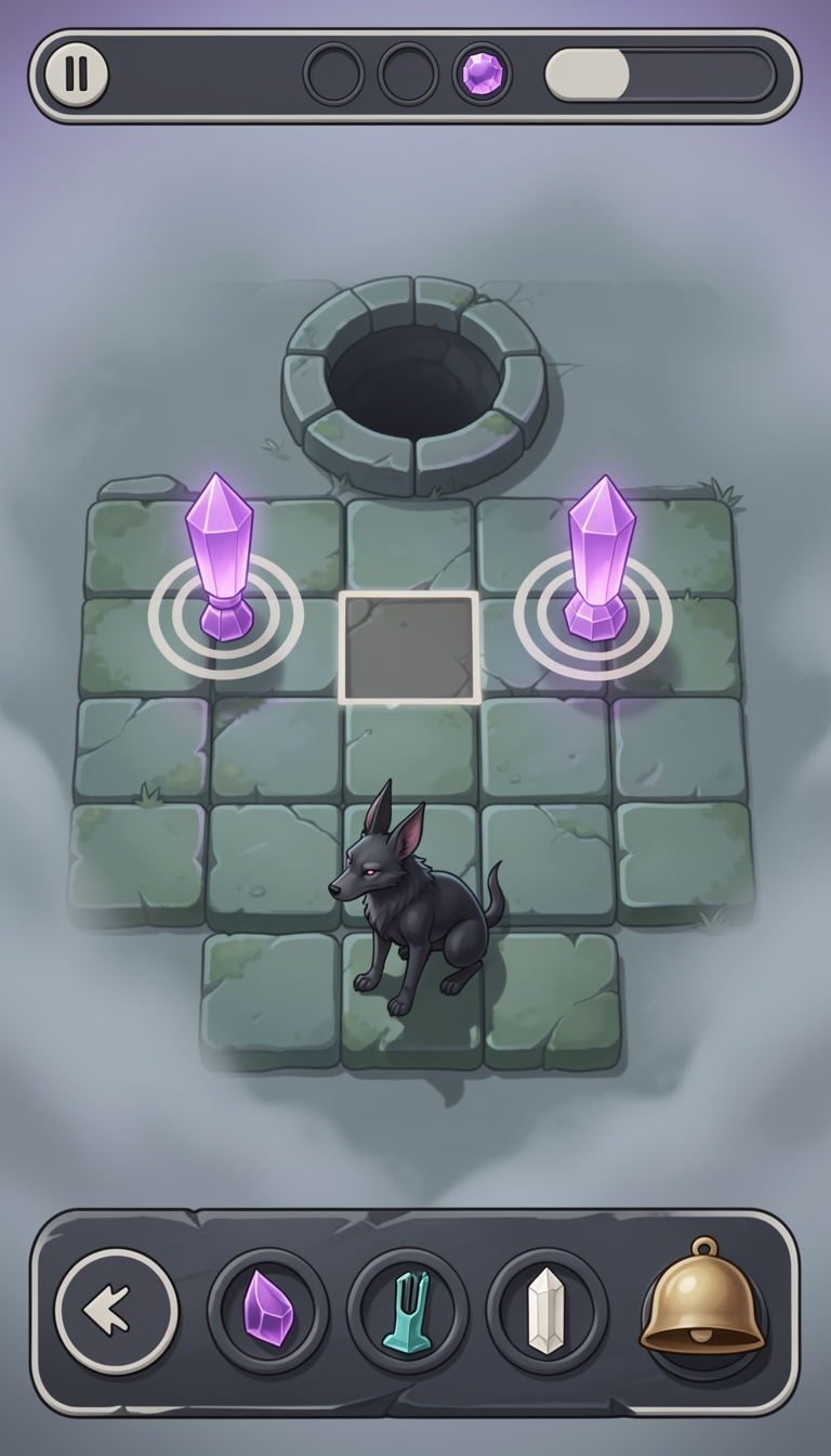 Level play mock-up: the target layout for the slice.
