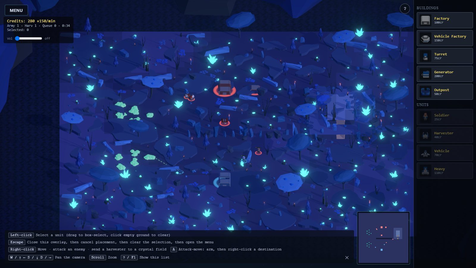 Same build zoomed out: the whole map dressed in the biome.