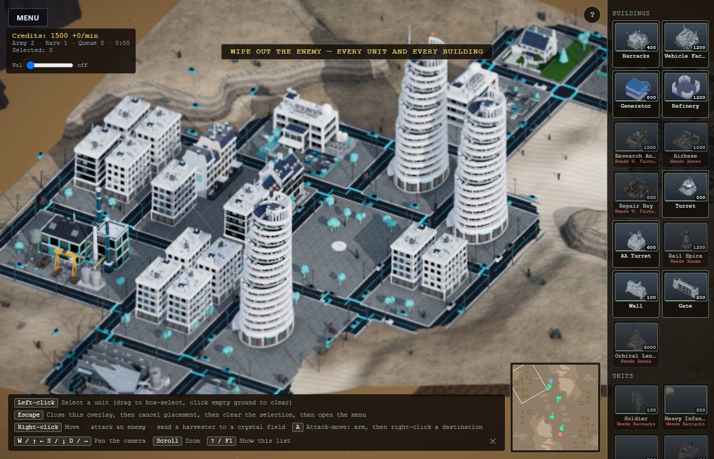 Phase 58.7: fewer but bigger cities, with some life in them.
