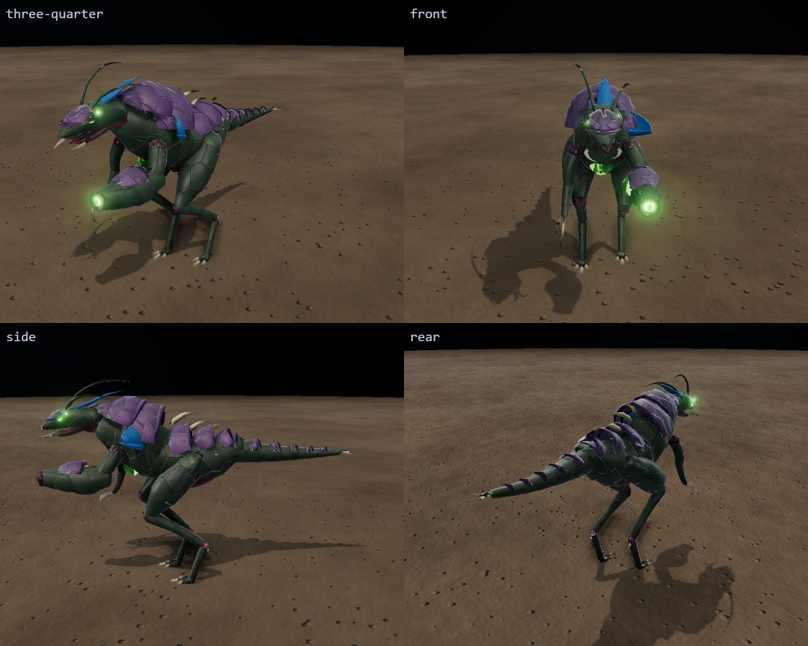 Swarm style baseline: the Larvum skirmisher, built in code.