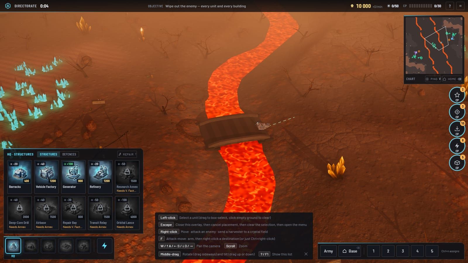 A bridge over a lava river on Ember.