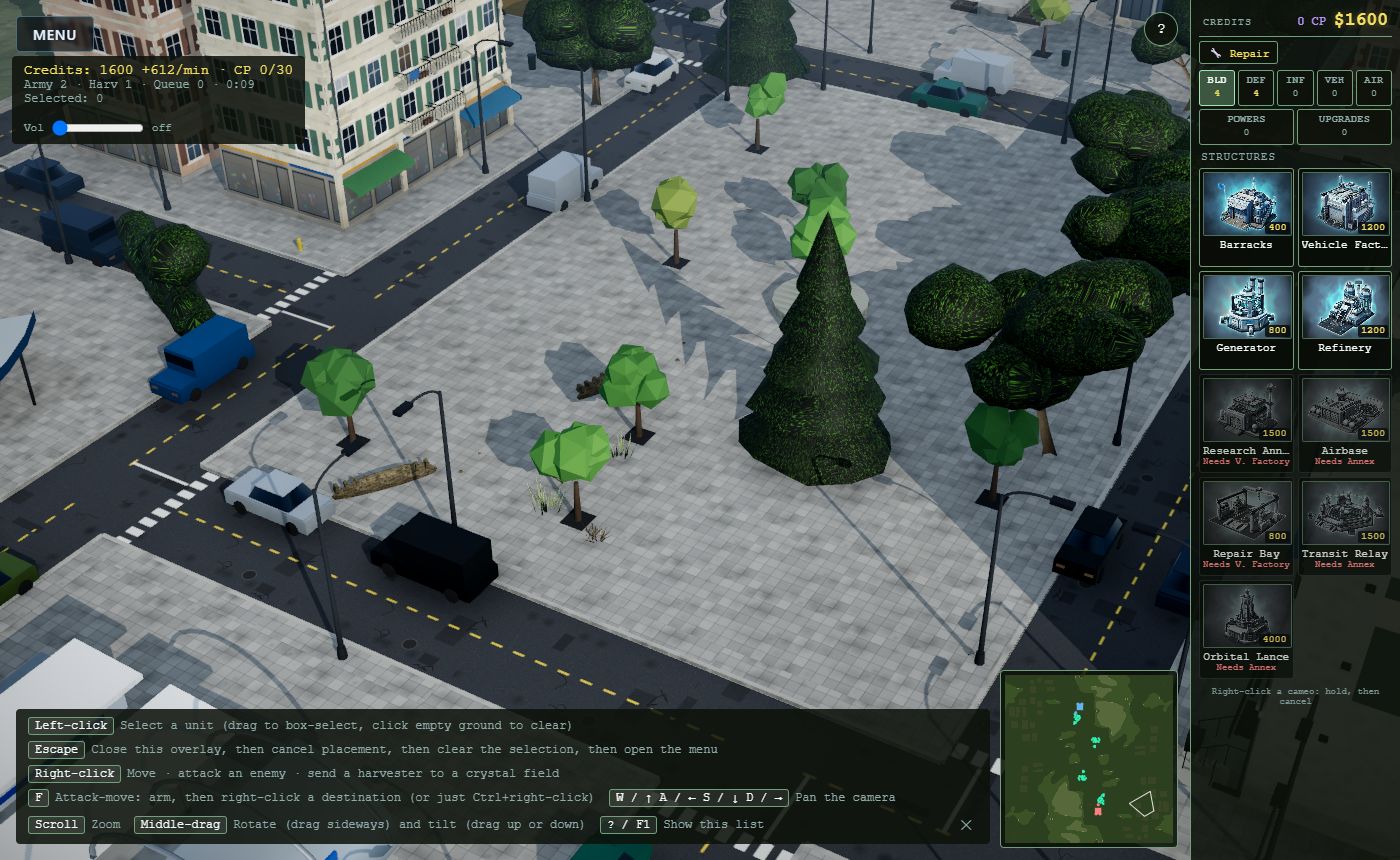 Meridian: a modern Earth city in a match.