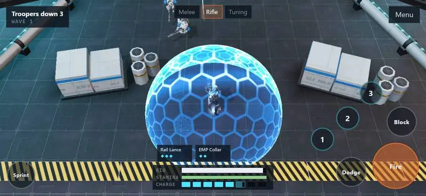 A skill effect on the Low tier.