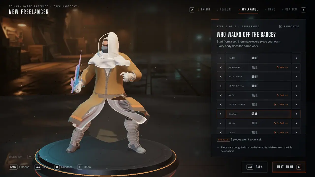 The coat over the Vigil set.